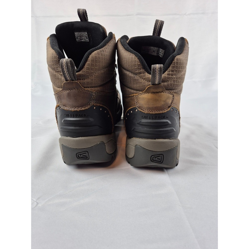 KEEN Mens 9 Shellback Waterproof Leather Work Hiking Boots 200g Insulated - Picture 6 of 7